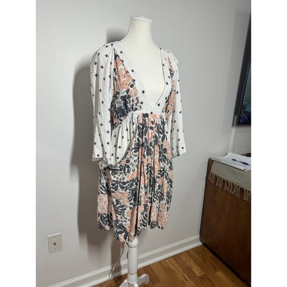 Free People White and Black Mini Dress - Picture 2 of 7